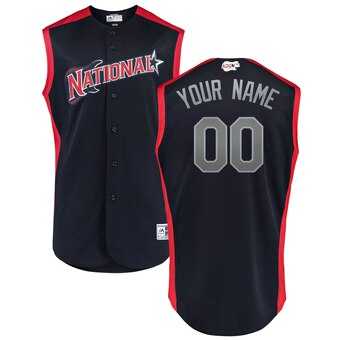 National League Majestic Navy Red 2019 MLB All-Star Game Workout Customized Jersey,We sell and wholesale National League Majestic Navy Red 2019 MLB All-Star Game Workout Customized Jersey on line form chian!